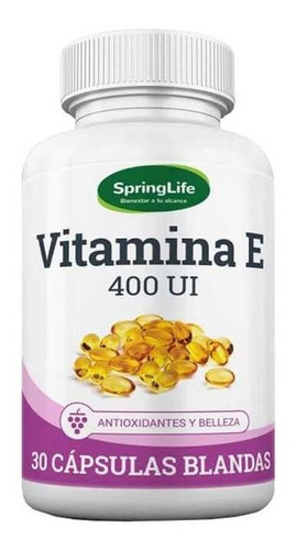 Vitamina E 400 Ui | Antioxidante | 30caps-springlife