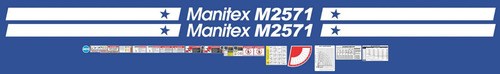 Kit De Calcomanías Para Manitex M2571