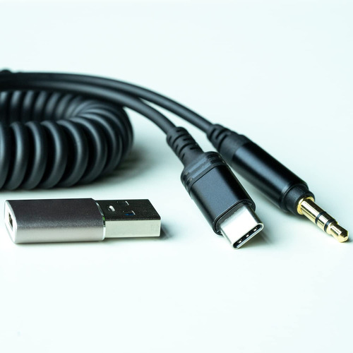 Jstma Cable Auxiliar De Audio Usb Tipo C A 0.138 in, 24 Bits