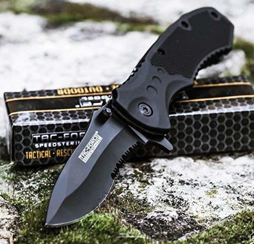 Tac Fuerza Negro Táctico Del Cuchillo De Bolsillo Plegable D