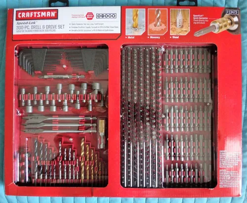 Kit De Accesorios Brocas Speed lok 300 Piezas craftsman