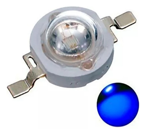 Diodo Chip Led Smd De Potencia 1w - Color Azul (5 Units)