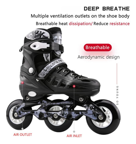Patines En Línea Ajustables De Stephi Patines De Velocidad D