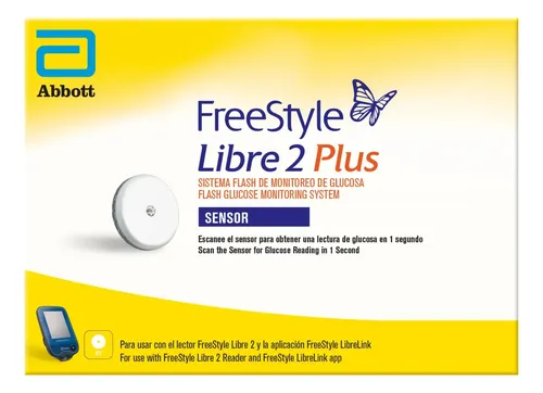 Freestyle Libre 2 Plus Sensor Medidor Glucosa Continuo Blanco Abb...