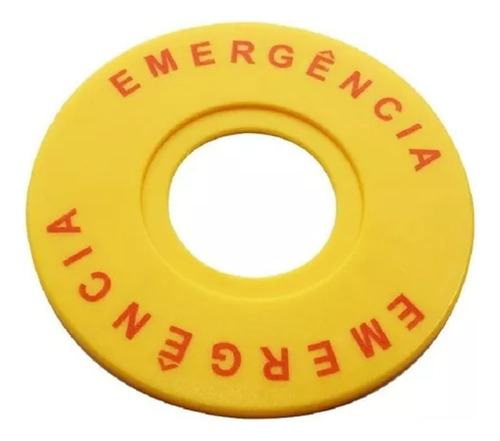 Promoção 2x Identificador Emergência Amarelo 22mm P20-idem