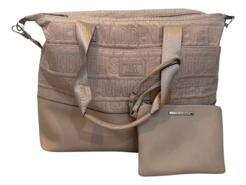 Bolso Steve Madden Rosa Lisa Níquel Rosa