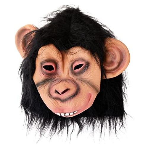 Máscara De Hombre Chimpance De Smiffy's, Rostro Comple...