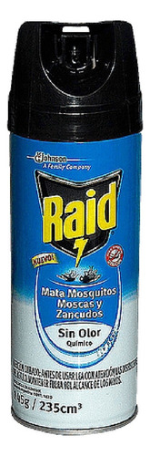 Raid Mata Mocas, Mosquitos Y Zancudos Repelente Sin Olor145g