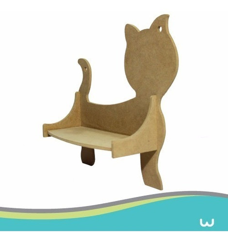 Repisas Figura Gato Para Decoración Y Manualidades