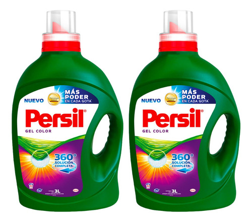 2 Pack Persil Detergente Liquido Ropa De Color 3 Lt