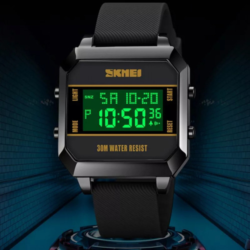 Reloj Digital Skmei Con Cronógrafo Luminoso Resistente Al Ag