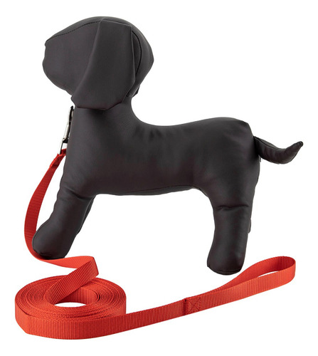 Correa Para Perro Larga 6m Resistente Mr Wuff Color Rojo
