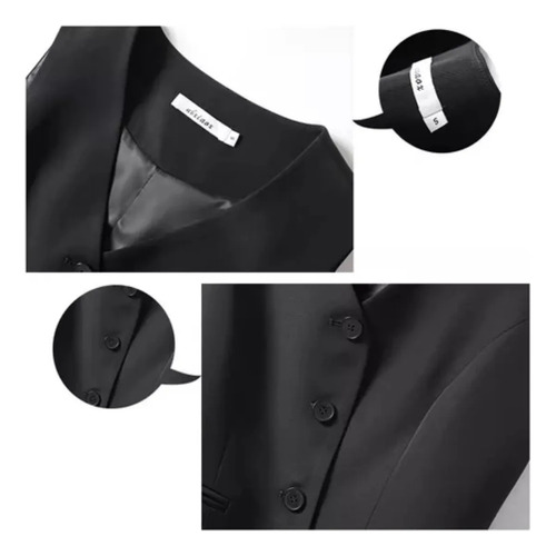 Chaleco De Vestir Dama Mujer Uniforme Ejecutiva Secretaria