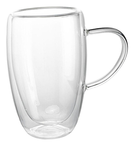 Cf 4 Taza De Café De Cristal De Doble Pared Moderna Con Asa