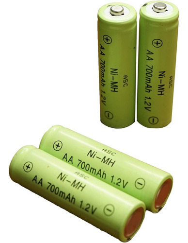 Solar Light Aa Nimh Rechargable Batteries (pack Of 12) ...