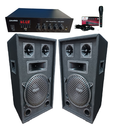 Combo Karaoke 2 Bafles+consola Potenciada Usb/bluetooth/1mic