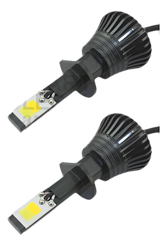 2pcs H1 Led Luz Cob Bombillas Blanco / Amarillo Color Doble 