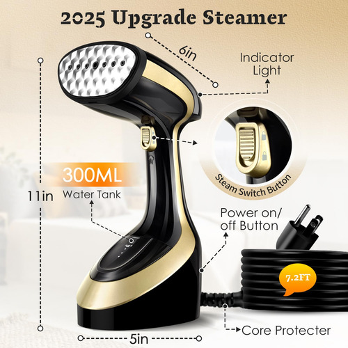 Vaporizador Portátil De Ropa Banbanda, Mejorado, A Prueba De