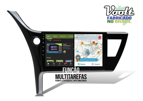 Central Multimídia Corolla 2018 2019 Tv Gps Bluetooth Usb