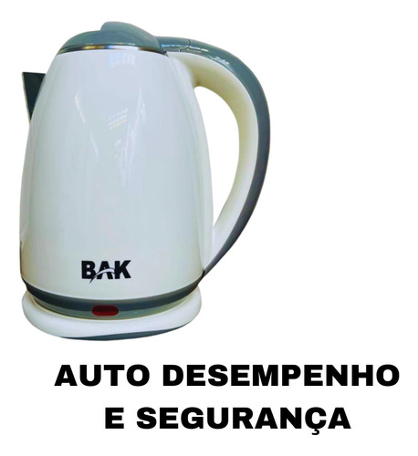 Chaleira Elétrica Plástica 110v E 220v Prática Bak 1.8l