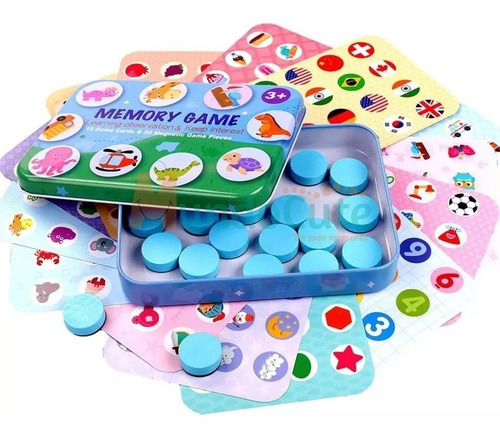 Imagen 5 de 5 de Juego De Memoria Lotería Niños Madera Juguetes Montessori