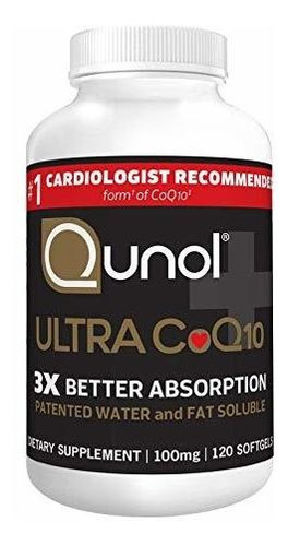 Qunol Ultra Coq10 De 100 Mg, 3 Veces Mejor Absorción, Suplem