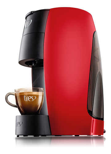 Três Coracões Cafeteira Três G1 Lov Basic Vermelha 127v