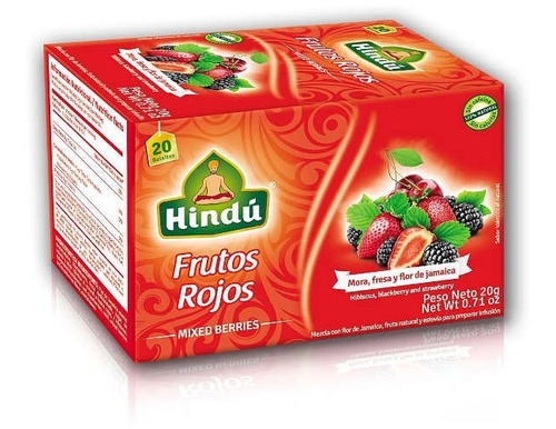Infusión Hindú Frut.roj 20 Unid - Unidad a $595