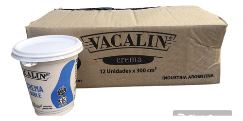 Pack 12 Unid Crema Doble Vacalín X 300 Cm3 Cont Graso 44%