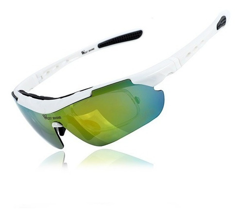 Oculos Para Ciclismo Polarizado Kit Completo 5 Lentes E Case