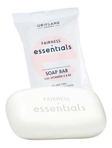 Jabón Aclarador Con Vitaminas E B3 Fairness Essentials Orifl