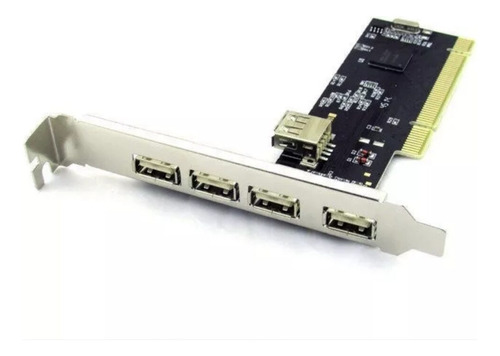 Placa Pci Com 5 Portas Usb 2.0 4 Portas Externas + 1 Interna