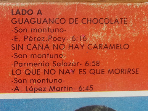 Chocolate Armenteros. Y Sigo Con Mi Son. Disco Lp 1981 (Usado)