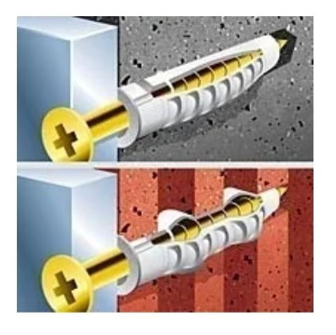 Imagen 5 de 10 de Balde Fischer Tarugo Sx6 + Tornillos De 4.5 X 35mm X 1000 U