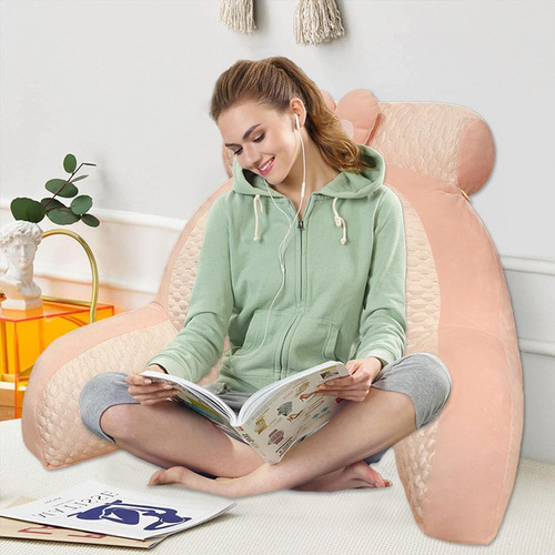Almohada De Lectura De Cama, Almohada De Respaldo Con Brazos