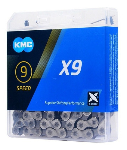 Cassete 9v Shimano Hg201 11/36 + Corrente Kmc X9 Silver 9v