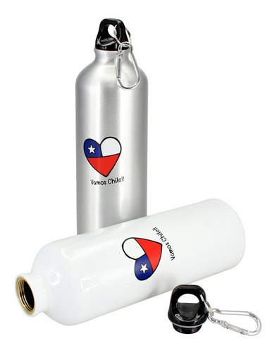 5 Unds De Sport Bottle Vamos Chile 750cc, Ø 7.3 X 26 Cm.