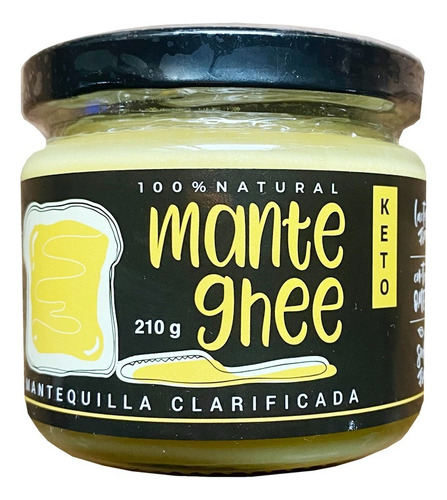 Mantequilla Ghee 210ml. Clarificada 100% Natural. Agronewen