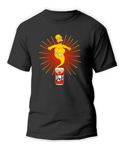 Playera Unisex De Homero Simpson Cerveza Duff