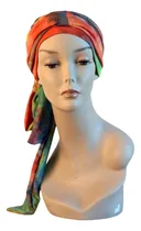 Comprar Turbante Sport Batik Oncología \u002F Alopecia Naranja