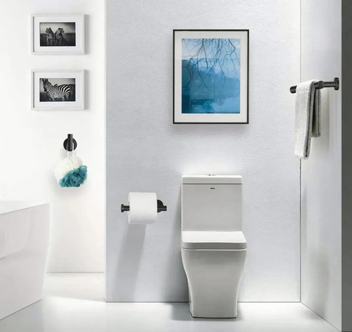 Imagen 3 de 10 de Juego De Accesorios De Baño Plata Mate, 7 Piezas