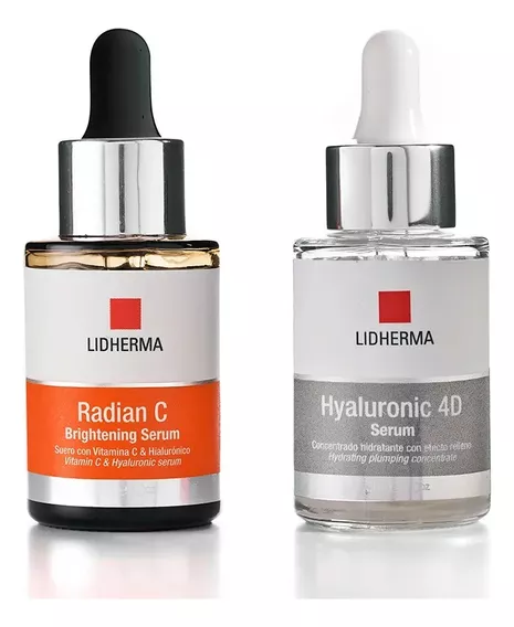 Kit Radianc Serum Vit C + Hyaluronic 4d Hialuronico Lidherma