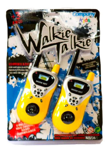 Walkie Talkie Infantil Radio Comunicador De Brinquedo