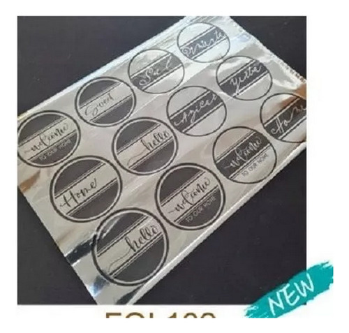 Papel Foil Estampado Impreso A4 Transferencia Mod 102 Plata