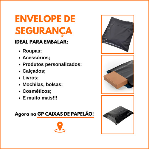 Envelope Segurança Preto 19x25 Saco Correios Sedex Com Lacre