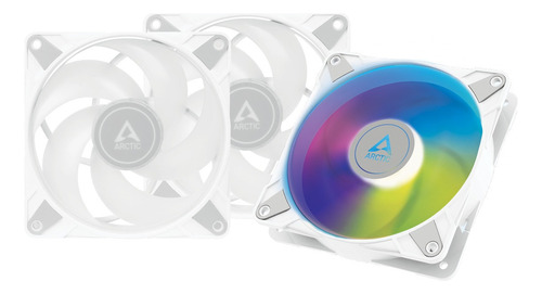 Pack 3 Ventiladores Argb Arctic P12 Pwm Pst 0db 120mm Led Blanco