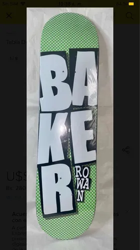 Tabla De Patineta Baker