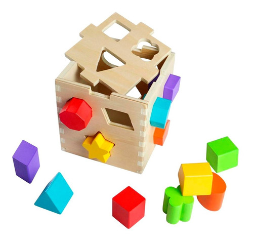 Acool Caja Inteligente Madera Figuras Encastre Ac7662