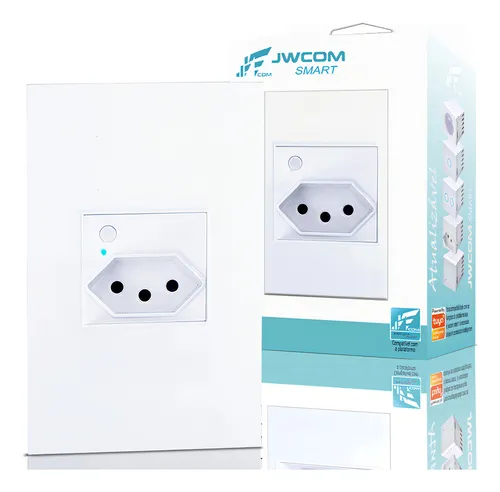 comprar Tomada Parede Jwcom Smart Inteligente Universal Bivolt Branco