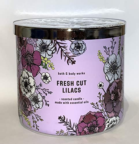 Velas De Lilas Recién Cortadas 3 Pabilo 14.5 Oz. Nuevo 2020